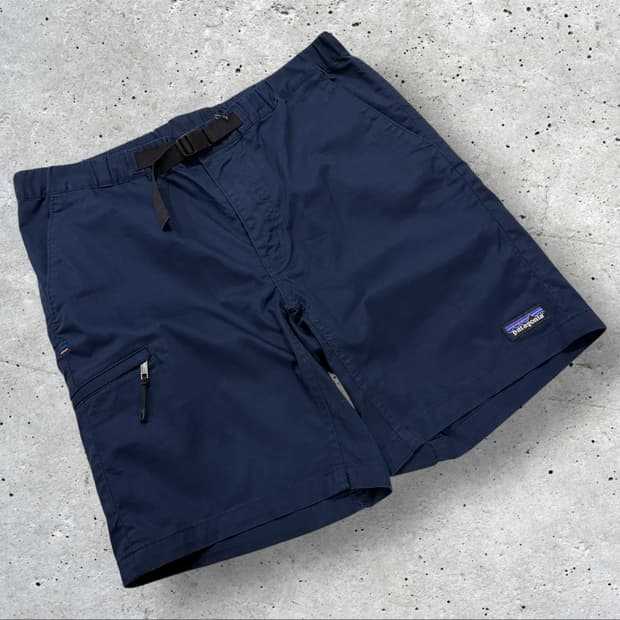 [M] 파타고니아 네이비 벨트 반바지 하프팬츠 D18