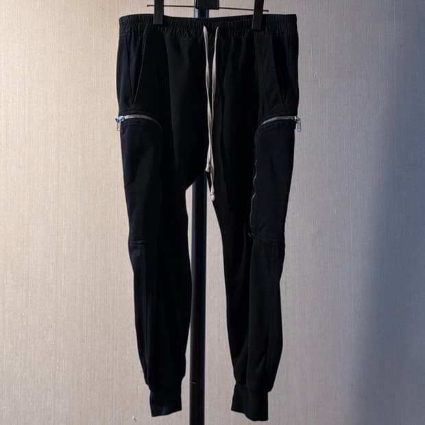 릭오웬스 블랙 포켓 조거팬츠