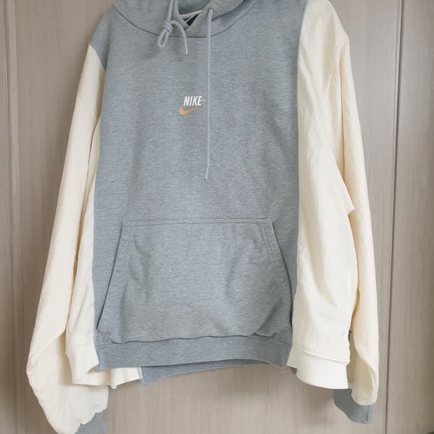 나이키 후드 다크 그레이 헤더