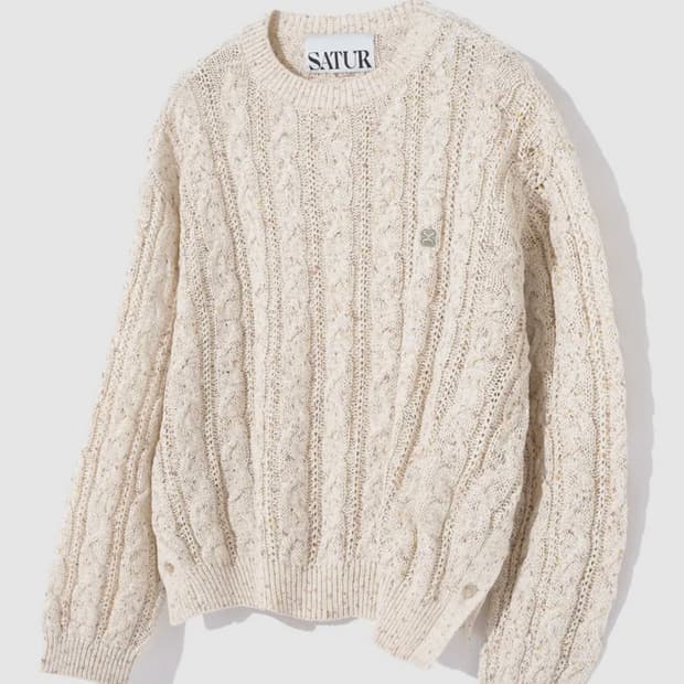 세터 몬타라 슬릿 케이블 풀오버 니트 보헤미안 m