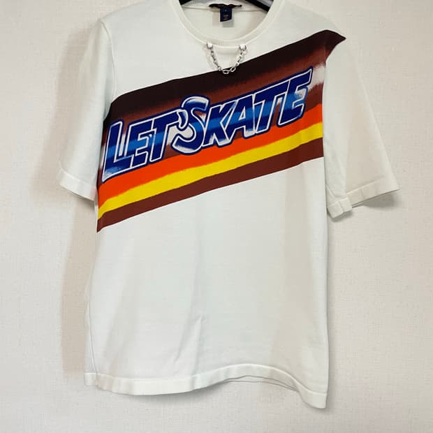 루이비통 레트로 그래픽 니트티셔츠 S 매장판 정품