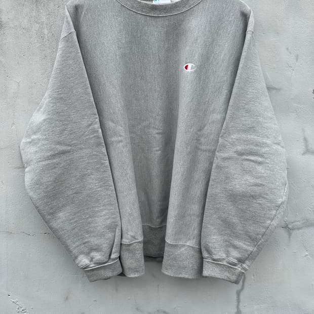 [2XL] 챔피온 리버스위브 그레이 맨투맨