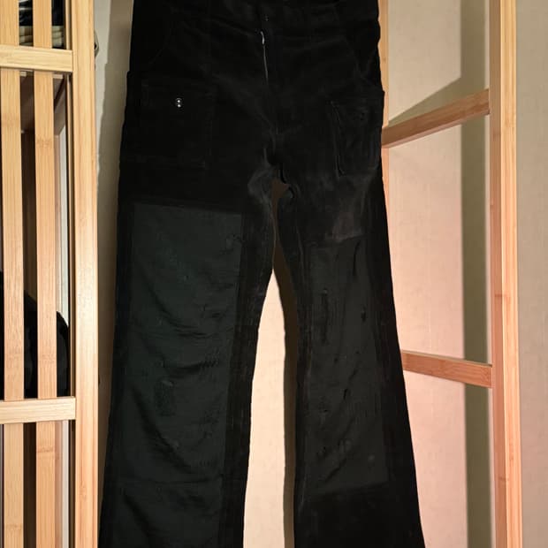 Undercover 02aw 마녀기 코듀로이 대미지 팬츠