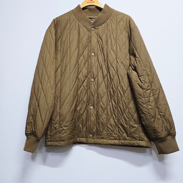 유니클로 다이아 퀼팅 자켓 브라운L