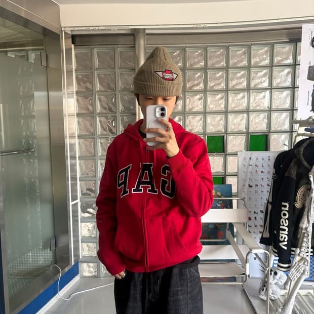 RELAX LOGO ZIPUP HOODIE 릴랙스 로고 지퍼 후드티