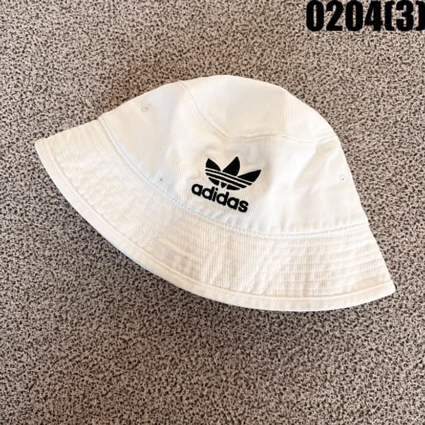 [OSFM] 아디디스 화이트 버킷 벙거지 모자 0204(3)