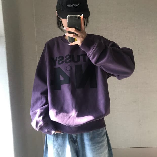 스투시 빅로고 맨투맨