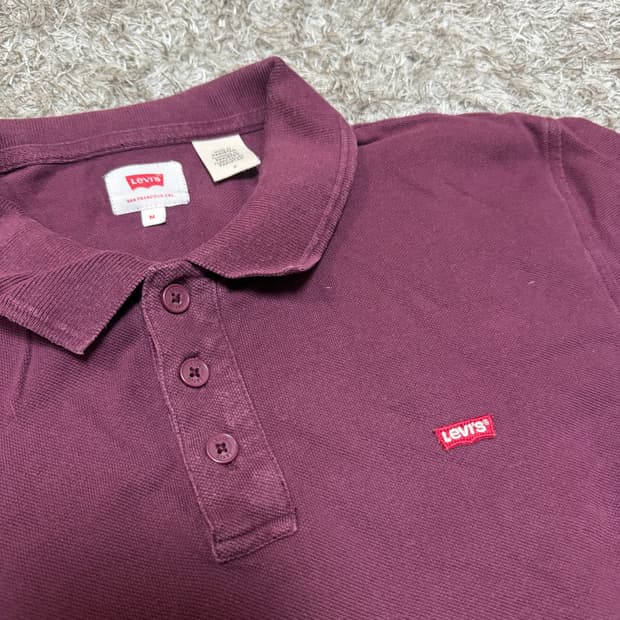 [M] 리바이스 퍼플 반팔 카라티