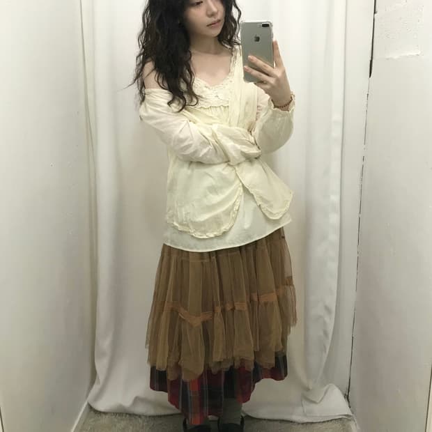 러블리 체크 모리 코디 세트 💘