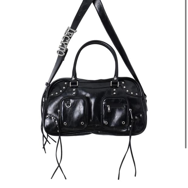 레씨토 레더 백 블랙