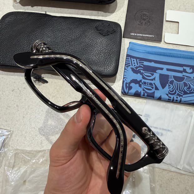 [ONE SIZE] 크롬하츠 아스트라오디네어 BK/SS 뿔테 안경