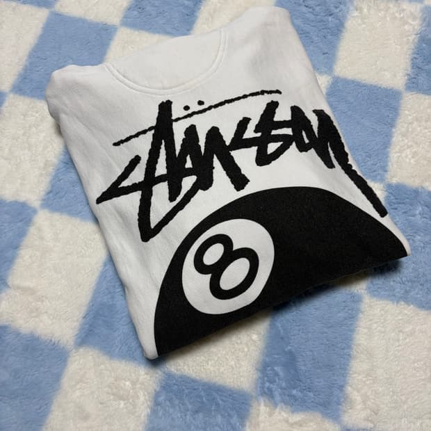 스투시 Stussy 8볼 후드 피그먼트 다이드 내추럴 L