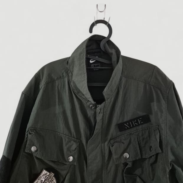 [L]나이키 패치 멀티포켓 하프 야상자켓