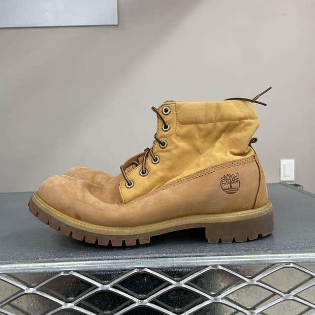 팀버랜드 레더 텍스타일 롤 탑 부츠 US11 (gr-4038)