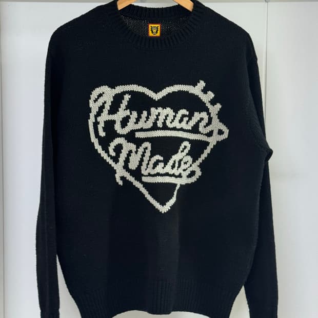 휴먼메이드 로우 게이지 니트 스웨터 L사이즈