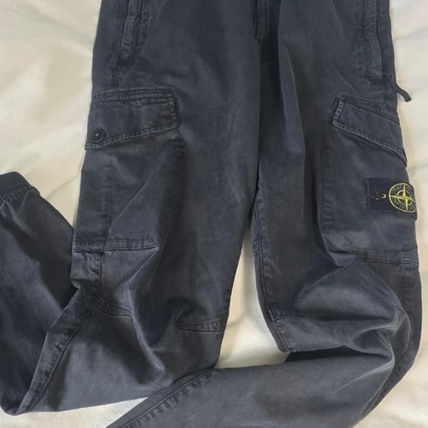 스톤아일랜드 카고 조거 w32 블랙