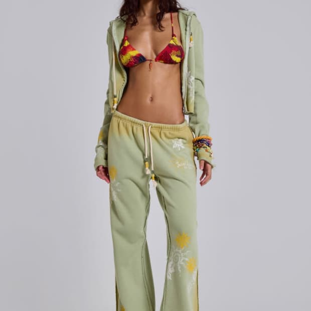 Jaded London 제이디드런던 Cleo 선페이드 슬라우치 부츠컷조거