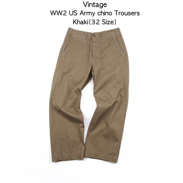 Vintage WW2 US Army chino Trousers Khaki