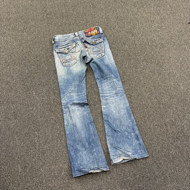 26) 에드윈 y2k 부츠컷 데님팬츠 연청 워싱