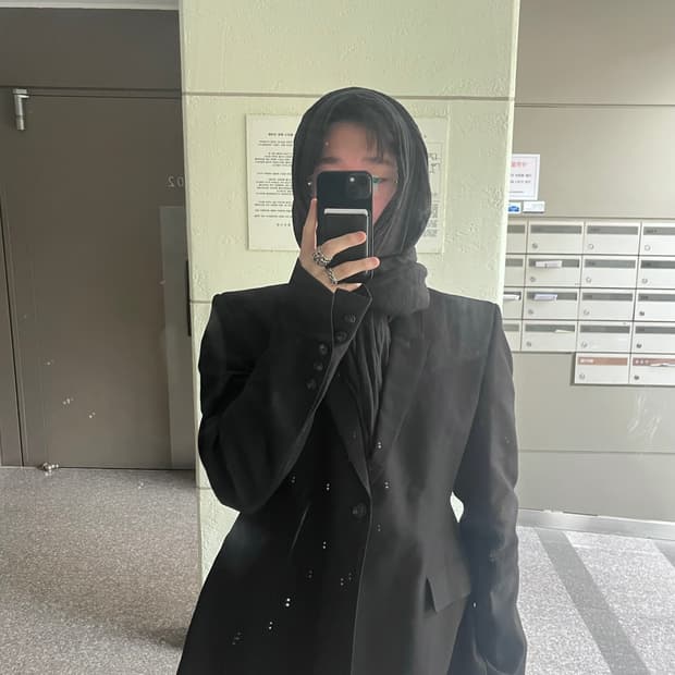 릭오웬스 원버튼 싱글 블레이져