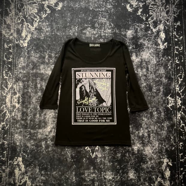 “CECIL McBEE” STUNNING Lettering T-shirt