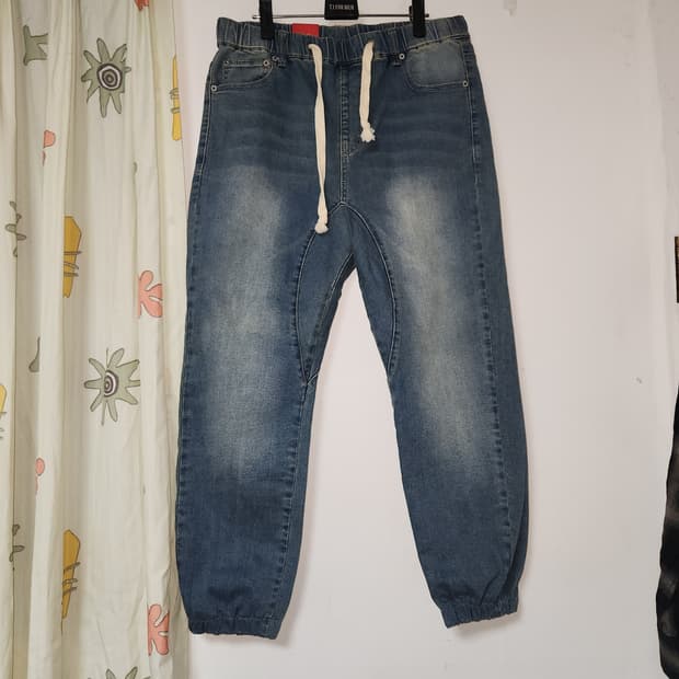 새것)빅토리어스 남성 조거 데님 팬츠 L(34)