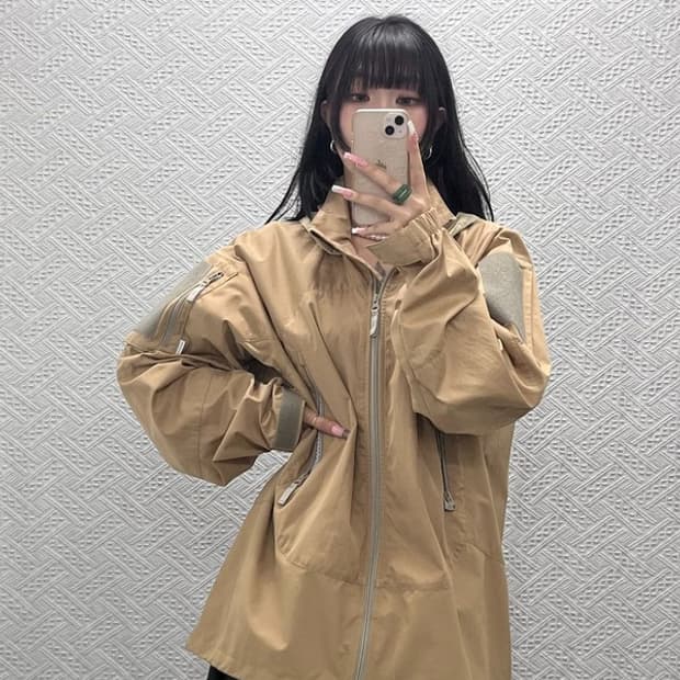 디스이즈네버댓 빈티지 컨트리 레트로 바람막이 자켓 L C12548