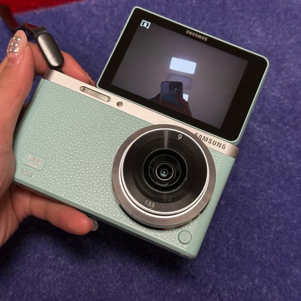 삼성 nx mini 빈티지디카 민트 작례o