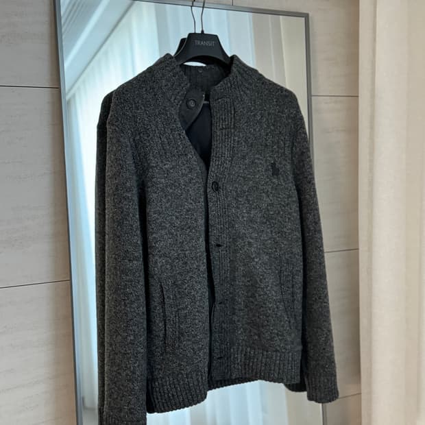 🖤 헤지스(Hazzys) 방풍 니트 집업 (100)