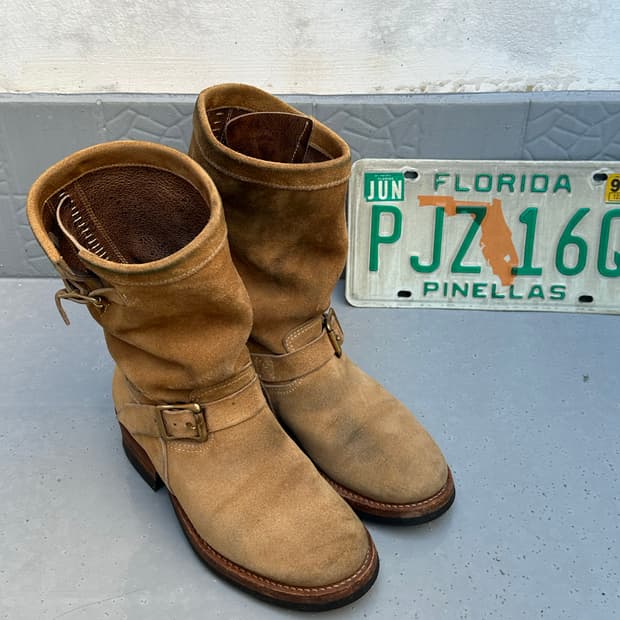 [아르고] •Kudu Suede Engineer Boots