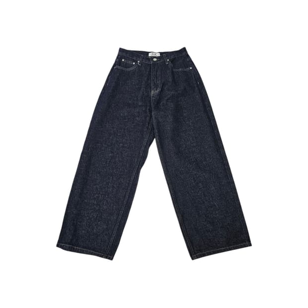 굿라이프웍스 이지 와이드 데님 인디고 S