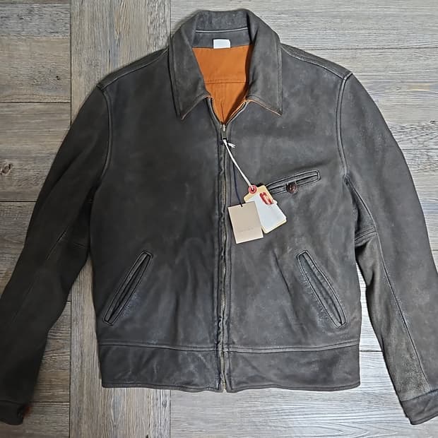 리바이스 LVC 1940's 리버시블 레더 자켓 블랙 & 코냑 M