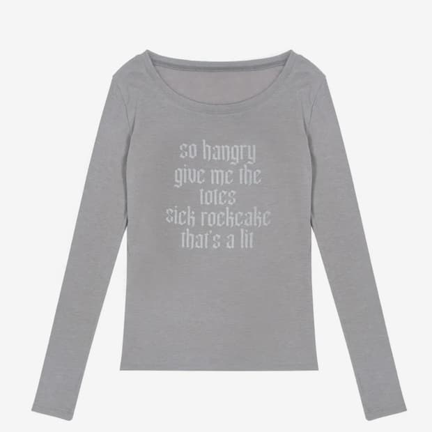 락케이크 펑크 메쉬 탑 그레이