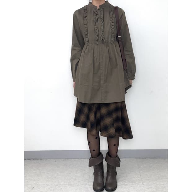 빈티지 울 스커트