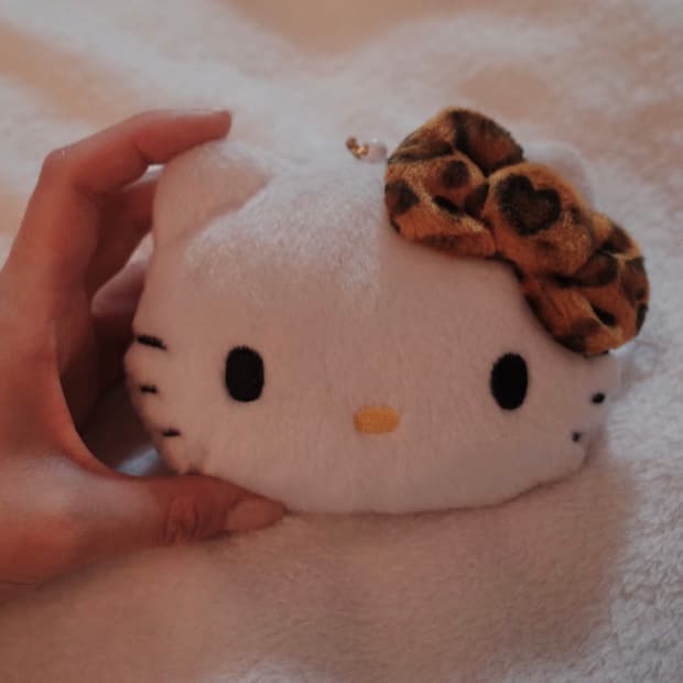 갸루템 헬로키티 릴체인 키링