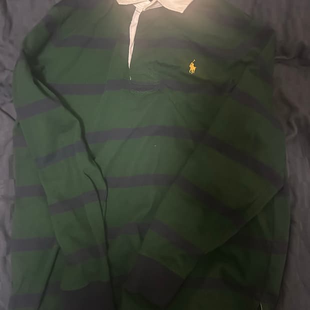 폴로 랄프로렌 럭비티 그린/네이비 L사이즈 