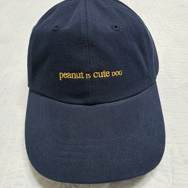 노운 미착용 새상품 흑배요리사 간귀 콜라보 모자 볼캡 네이비색 NOUN