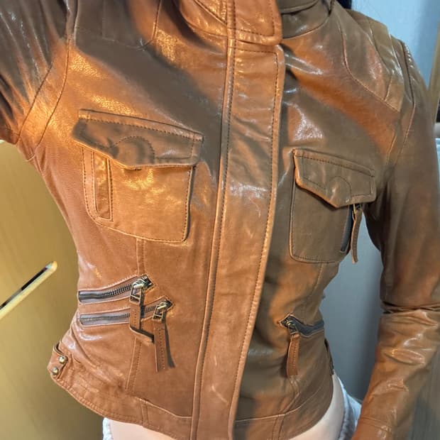 빈티지 양가죽 자켓