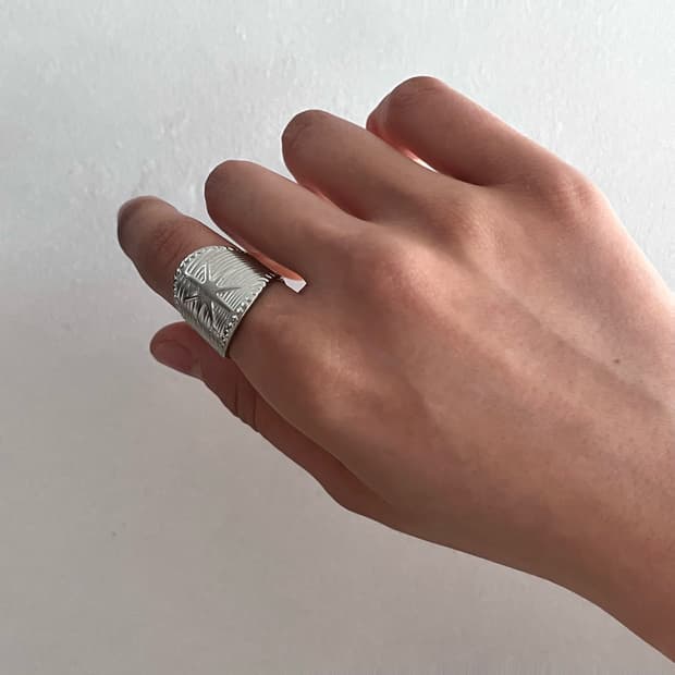 롱라운드 썬 반지