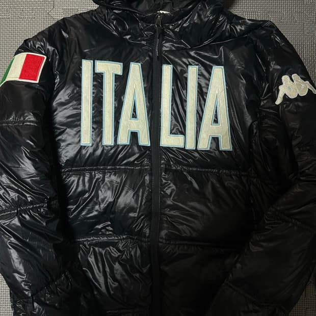 카파 이탈리아 일본 올드스쿨 한정판 새상품급 다운패딩 105