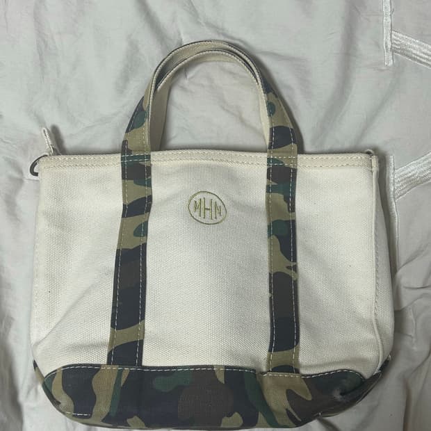 L.L bean 카모 도트백