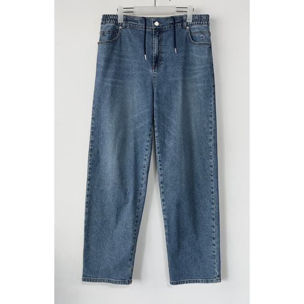 시스템옴므 22 밴딩 데님 팬츠