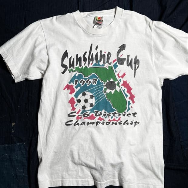 90-00's 푸릇오브더룸 선샤인컵 그래픽 티셔츠 M