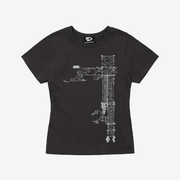 웰빙익스프레스 Hybrid Tattoo Tee Charcoal