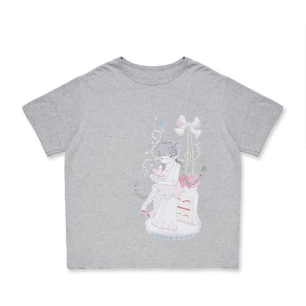알로이 DREAM PEORIES T-SHIRT (GREY)
