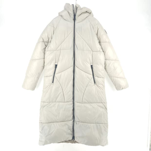 [1(90)]세이브더덕 베이지 폴리충전 롱 패딩[Y5C-254]