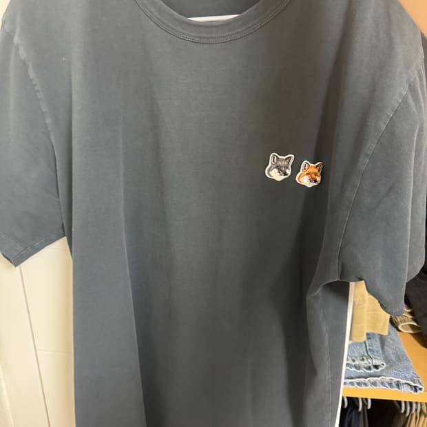 메종키츠네 더블폭스 반팔 xl