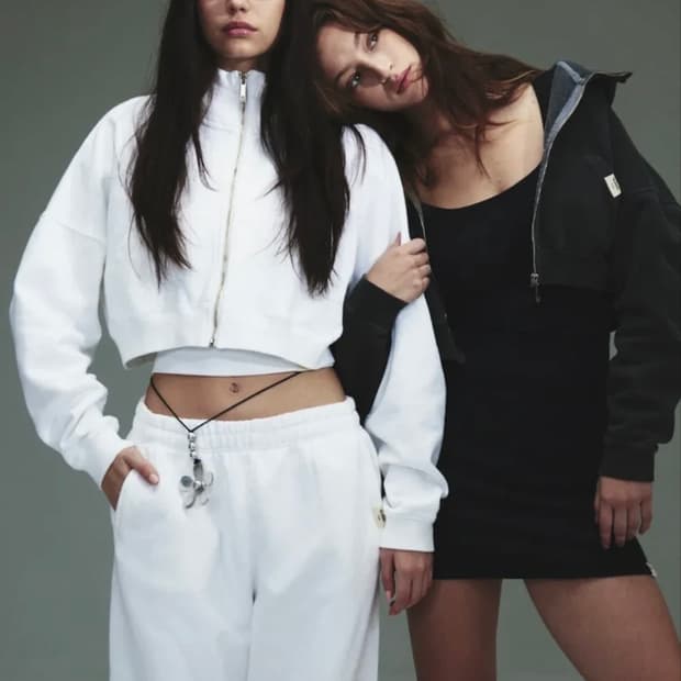 글로니 크롭 후드집업