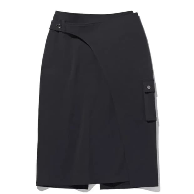 미스치프 카고 차콜 미디 스커트