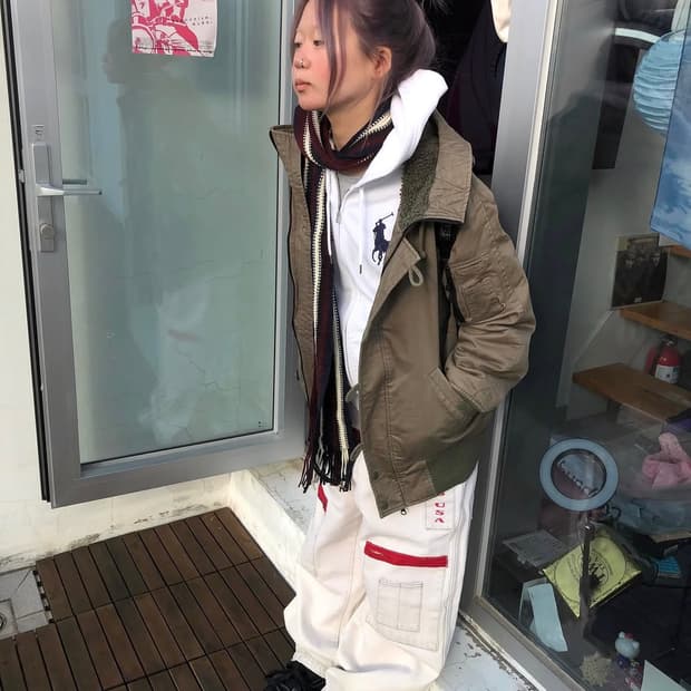 차일드매거진 빈티지 코디셋 폴로 성조기 후드집업